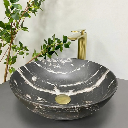 Умивальник (раковина) VBI AMALFI BLACK ONYX MATT накладний VBI-013403 - 1