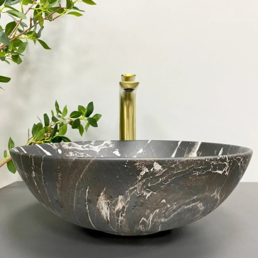 Умивальник (раковина) VBI AMALFI BLACK ONYX MATT накладний VBI-013403 - 4