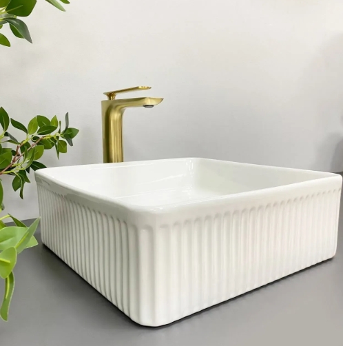 Умивальник (раковина) VBI BOLZANO WHITE накладний VBI-013800 - 6