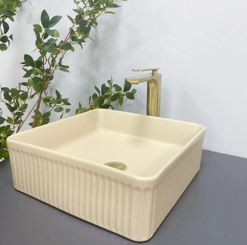 Умивальник (раковина) VBI BOLZANO BEIGE MATT накладний VBI-013802 - 3