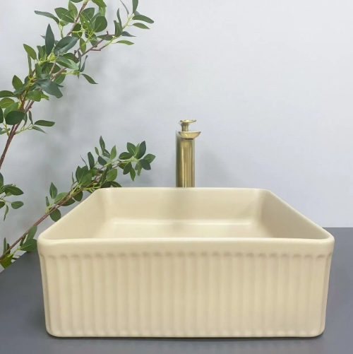 Умивальник (раковина) VBI BOLZANO BEIGE MATT накладний VBI-013802 - 4