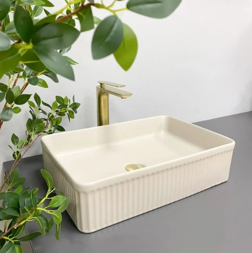 Умивальник (раковина) VBI BRESCIA BEIGE MATT накладний VBI-013902 - 1