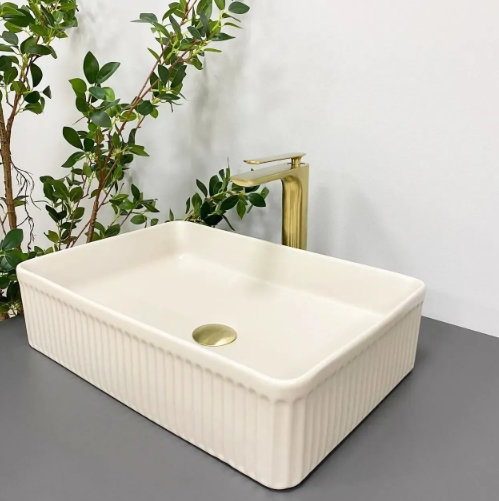 Умивальник (раковина) VBI BRESCIA BEIGE MATT накладний VBI-013902 - 4