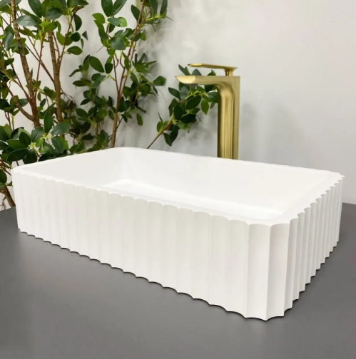 Умывальник (раковина) VBI FLORENTIA WHITE MATT накладной VBI-015000 - 3
