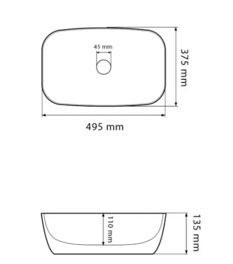 Умывальник (раковина) VBI OLBIA GREY STONE GLOSSY накладной VBI-014302 - 3