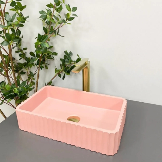 Умывальник (раковина) VBI FLORENTIA PINK MATT накладной VBI-015005 - 1