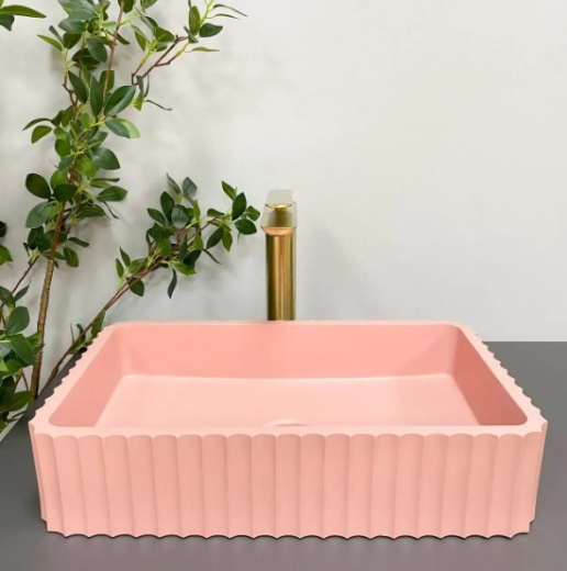 Умывальник (раковина) VBI FLORENTIA PINK MATT накладной VBI-015005 - 4