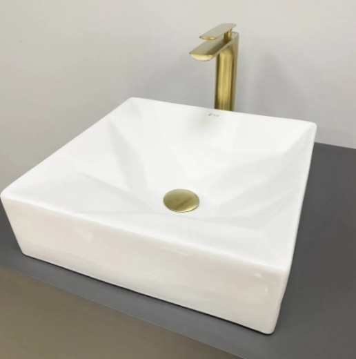 Умивальник (раковина) VBI TROIA WHITE GLOSSY накладний VBI-016400 - 2