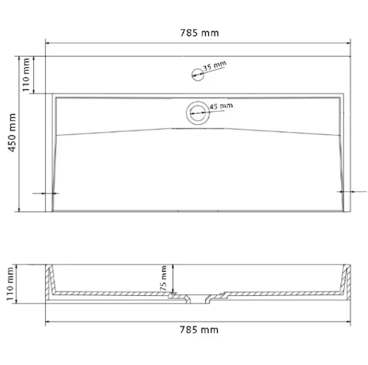 Умивальник (раковина) VBI VIESTE 80 GREY MATT накладний VBI-016801 - 4