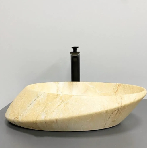 Умивальник (раковина) VBI ROTELLO BEIGE ONYX MATT накладний VBI-017103 - 5