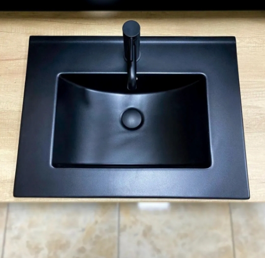 Умивальник (раковина) VBI FERRARA 60 BLACK MATT врізний VBI-018042 - 2