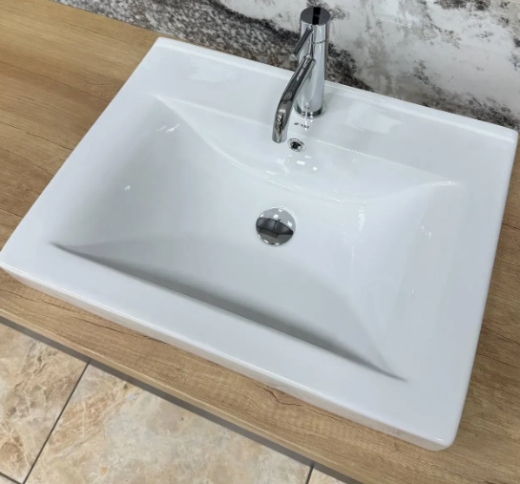 Умивальник (раковина) VBI BAGNARA 60 WHITE врізний VBI-018062 - 5