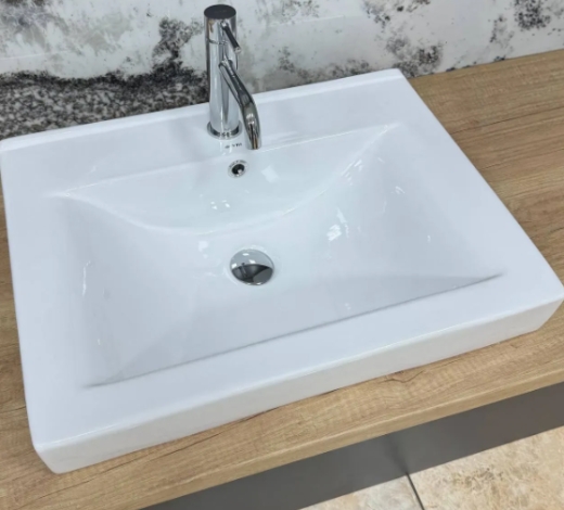 Умивальник (раковина) VBI BAGNARA 70 WHITE врізний VBI-018063 - 3