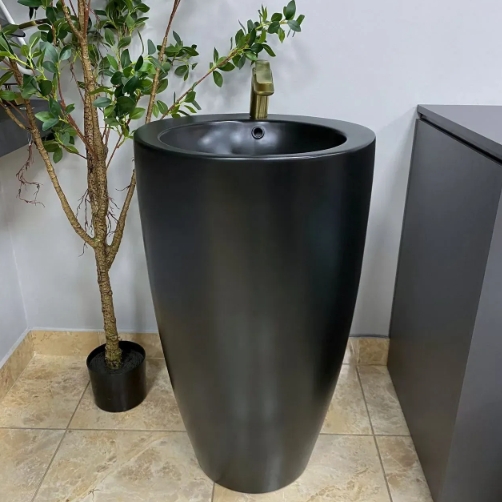 Умивальник (раковина) VBI AGROPOLI BLACK MATT підлоговий VBI-019004 - 1