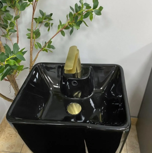 Умивальник (раковина) VBI VERESE BLACK GLOSSY підлоговий VBI-019006 - 4