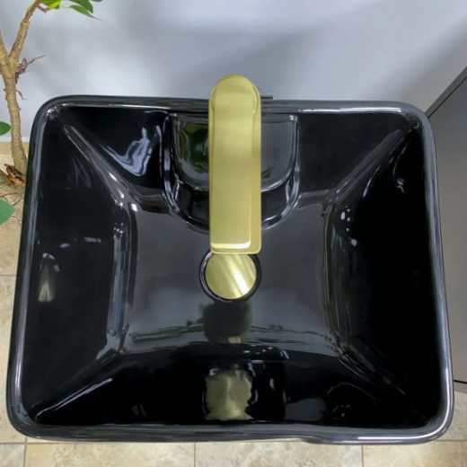 Умивальник (раковина) VBI VERESE BLACK GLOSSY підлоговий VBI-019006 - 5