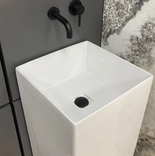 Умивальник (раковина) VBI ELLERA WHITE підлоговий  VBI-019025 - 3