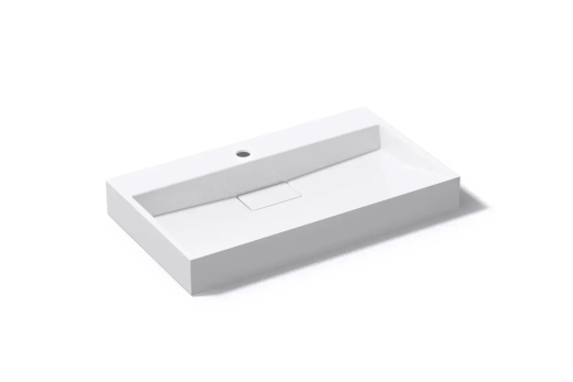 Умивальник раковина VBI ESTE 80 WHITE 1/O накладний підвісний VBI-019913 - 8