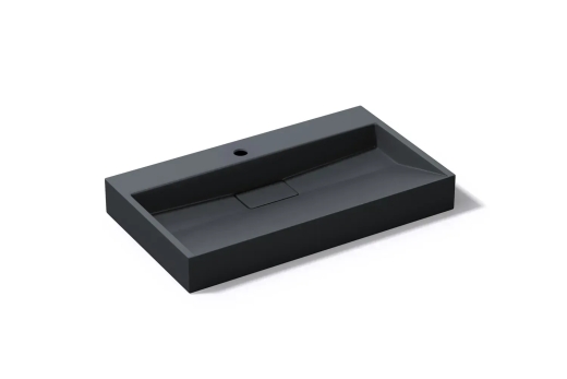 Умивальник раковина VBI ESTE 80 BLACK 1/O накладний підвісний VBI-019915 - 8