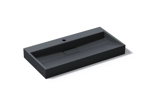 Умивальник раковина VBI ESTE 90 BLACK 1/O накладний підвісний VBI-019919 - 8