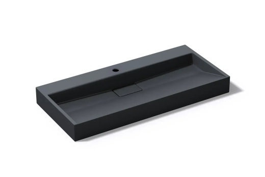 Умивальник раковина VBI ESTE 100 BLACK 1/O накладний підвісний VBI-019923 - 8