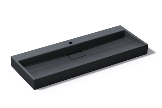 Умивальник раковина VBI ESTE 120 BLACK 1/O накладний підвісний VBI-019928 - 7