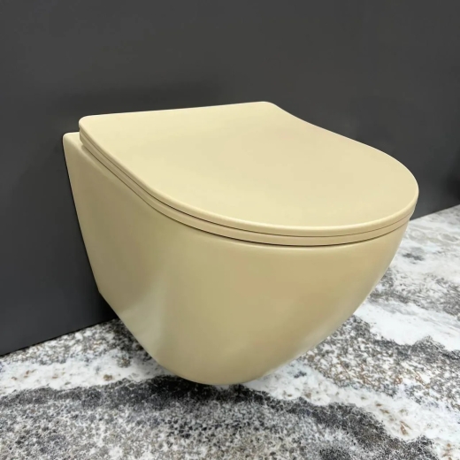 Підвісний унітаз VBI VULCANO BEIGE MATT VBI-020408 - 1