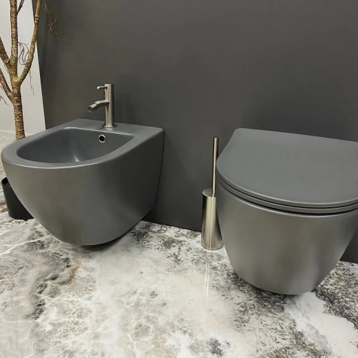 Підвісний унітаз VBI VULCANO GREY MATT VBI-020410 - 6