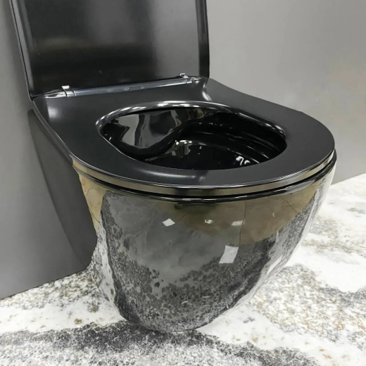 Підвісний унітаз VBI VULCANO BLACK GLOSSY VBI-020414 - 5