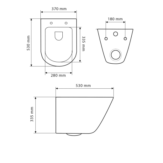 Підвісний унітаз VBI BURANO TORNADO WHITE VBI-020700 - 4