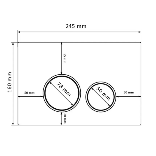 Кнопка смыва для инсталляции VBI ELBA YS BLACK VBI-030101 - 2