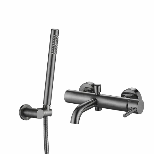 Смеситель для ванны и душа VBI MILANO GRAPHITE настенный VBI-050106GR - 1