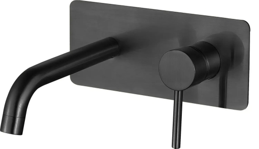 Змішувач для раковини VBI MILANO LONG 2 BLACK прихованого монтажу VBI-050112BL - 1