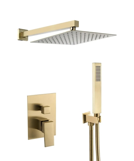 Душова система VBI LORENO BRUSHED GOLD прихованого монтажу VBI-050209BG - 1