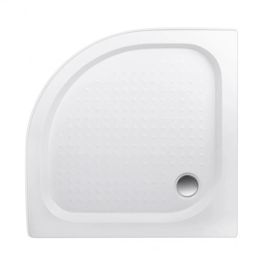 Душовий піддон Lidz Kapielka ST90x90x14 низький, напівкруглий, діаметр зливу 52 мм Lidz (LKAST909014R) - 1