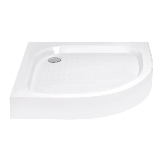 Душовий піддон Lidz Kapielka ST90x90x14 низький, напівкруглий, діаметр зливу 52 мм Lidz (LKAST909014R) - 2