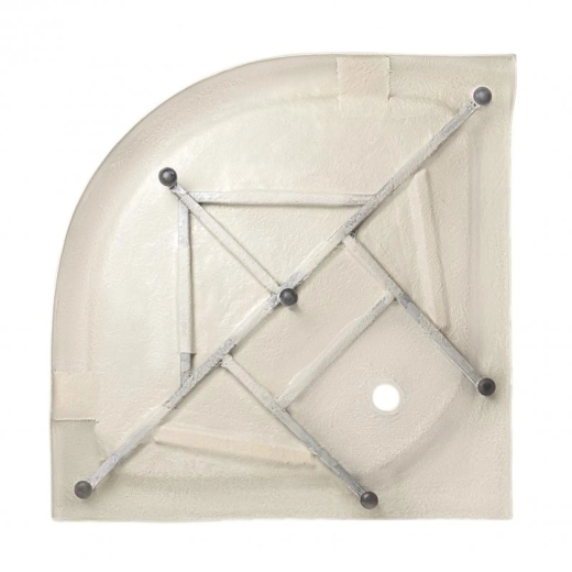 Душовий піддон Lidz Kapielka ST90x90x14 низький, напівкруглий, діаметр зливу 52 мм Lidz (LKAST909014R) - 3