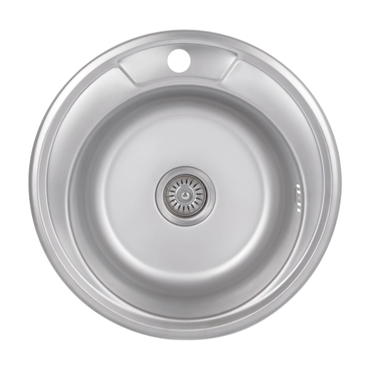 Мийка для кухні врізна Brinex 490-A, Satin 0,6 мм (BRIN490SAT06) - 1