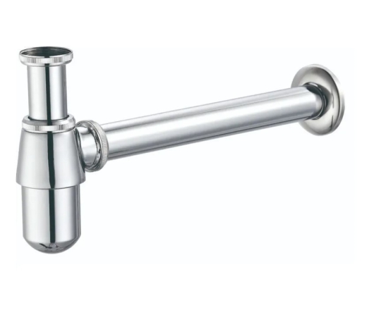 Сифон для раковини Mixxus SIPHON-01 без випуску, під донний клапан, без ревізії, хром 1 1/4'' (AC3570) - 1