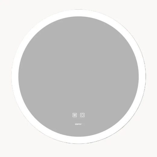 Зеркало Zerix Solo MC02-80 с LED Touch, Anti-fog, димером, регулятором яркости (ZX6066) - 1