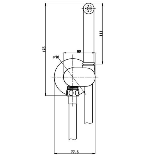 Гігієнічний душ Devit Flow 550539C (592991) - 2