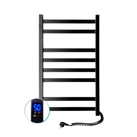 Полотенцесушитель электрический Navin Авангард 480x800 R Sensor черный (А0055094) - 2