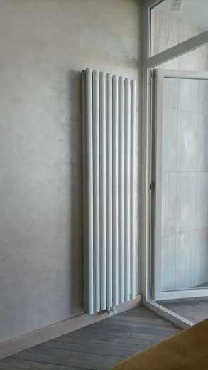Вертикальний радіатор Rastas Aurora 2 White 1800/480 мм 1884 Вт (RR-UT1800480DW) - 3