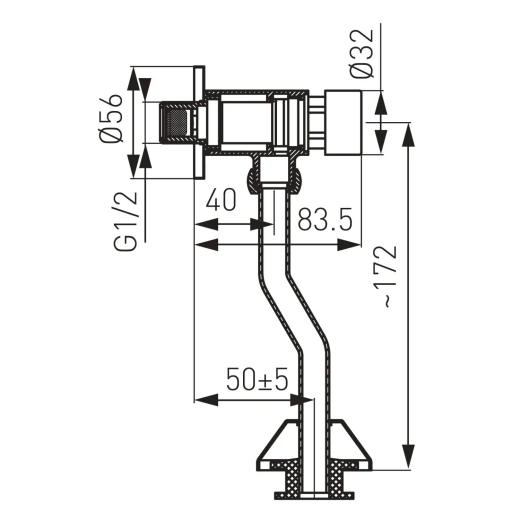 Кнопка смыва для писсуара FERRO Z211 - 3