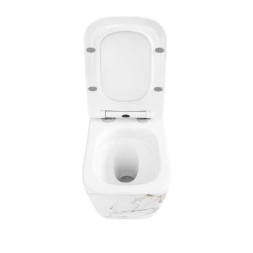 Унитаз подвесной Insana Marble JL TRN 52х36х36 белый-мрамор (А0059576) - 5