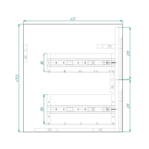 Тумба подвесная Vivia Sicilia Ш2 (Белая) под умывальник CERS - 60 (А0060136) - 2