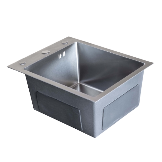 Мийка кухонна Insana LEIF IB 5050 з нержавіючої сталі 50х50х22 satin (А0059856) - 2