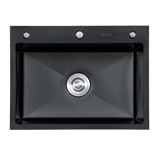 Мойка кухонная Insana EXTOR IB 6050 из нержавеющей стали 60х50х22 черная (А0059857) - 1