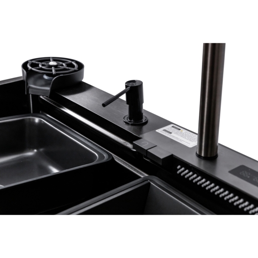 Мийка кухонна Insana TWITER-2 7546 чорна з нержавіючої сталі 75х46х22 BLACK (А0059849) - 3