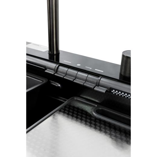 Мийка кухонна Insana PIANO P-7 7546 чорна з нержавіючої сталі 75х46х22 BLACK (А0059852) - 8